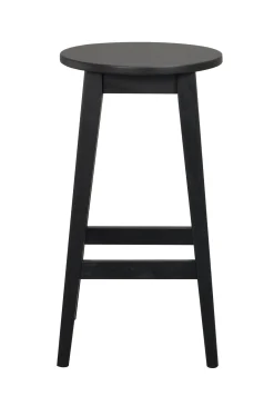AUSTIN barpall H65cm svartlackad ek