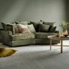 BABE Chill Vinkelsoffa 263cm 2059 tyg Angel 11337-29 everglade, svarta ben