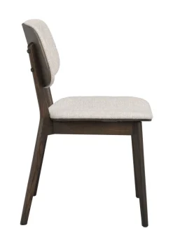 BARRET Stol brun ek/ljusbeige tyg