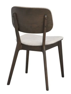 BARRET Stol brun ek/ljusbeige tyg