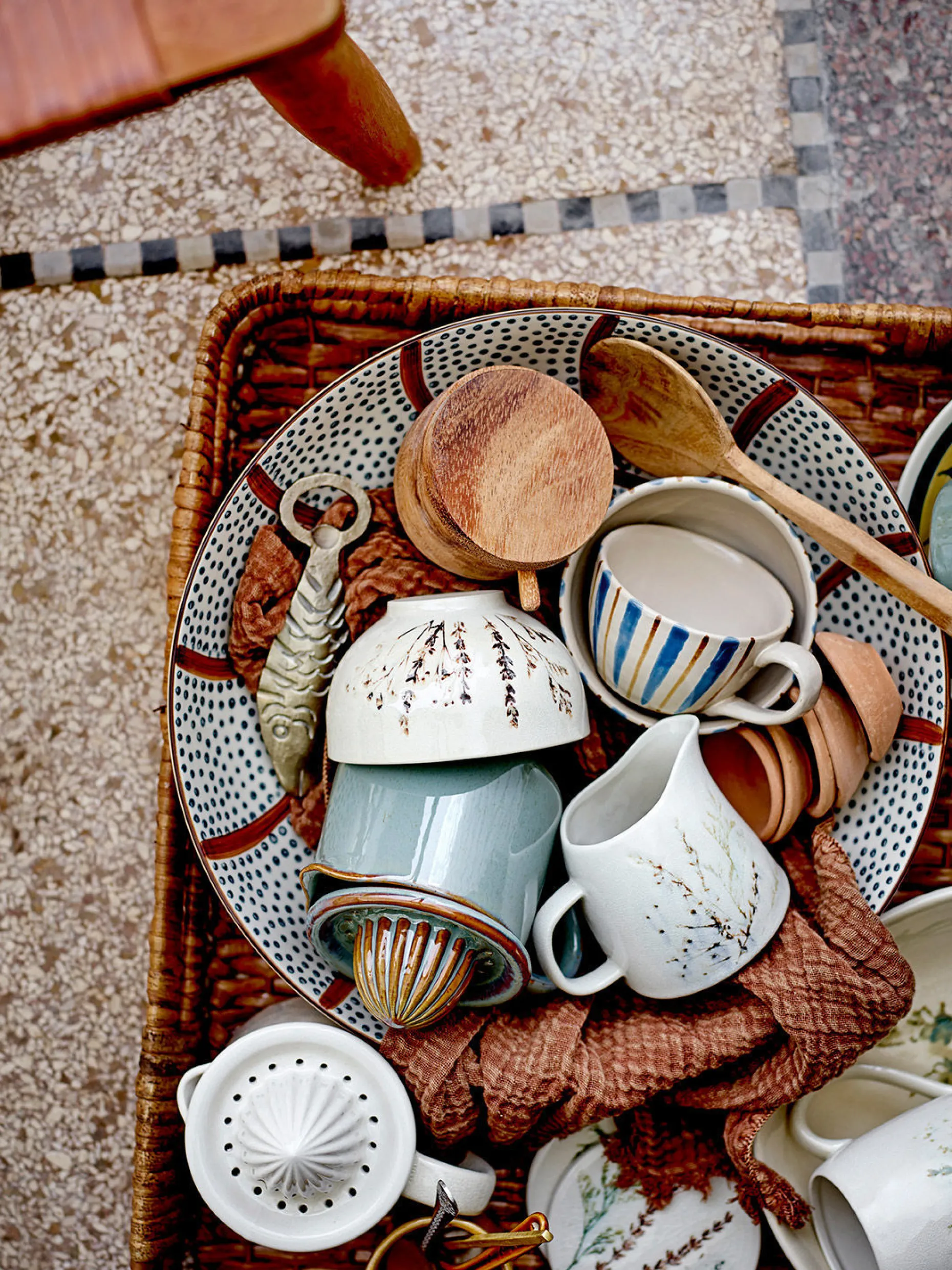 BEA Frukostset, Natur, Stenkeramik - set med 12 delar
