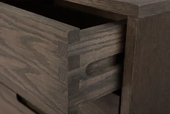 BELGROVE Sideboard mörkbrun, oljad/borstad ek faner/massiv