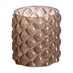 BIBBI Vas/ljuslykta beige 15 x 15x 15 cm