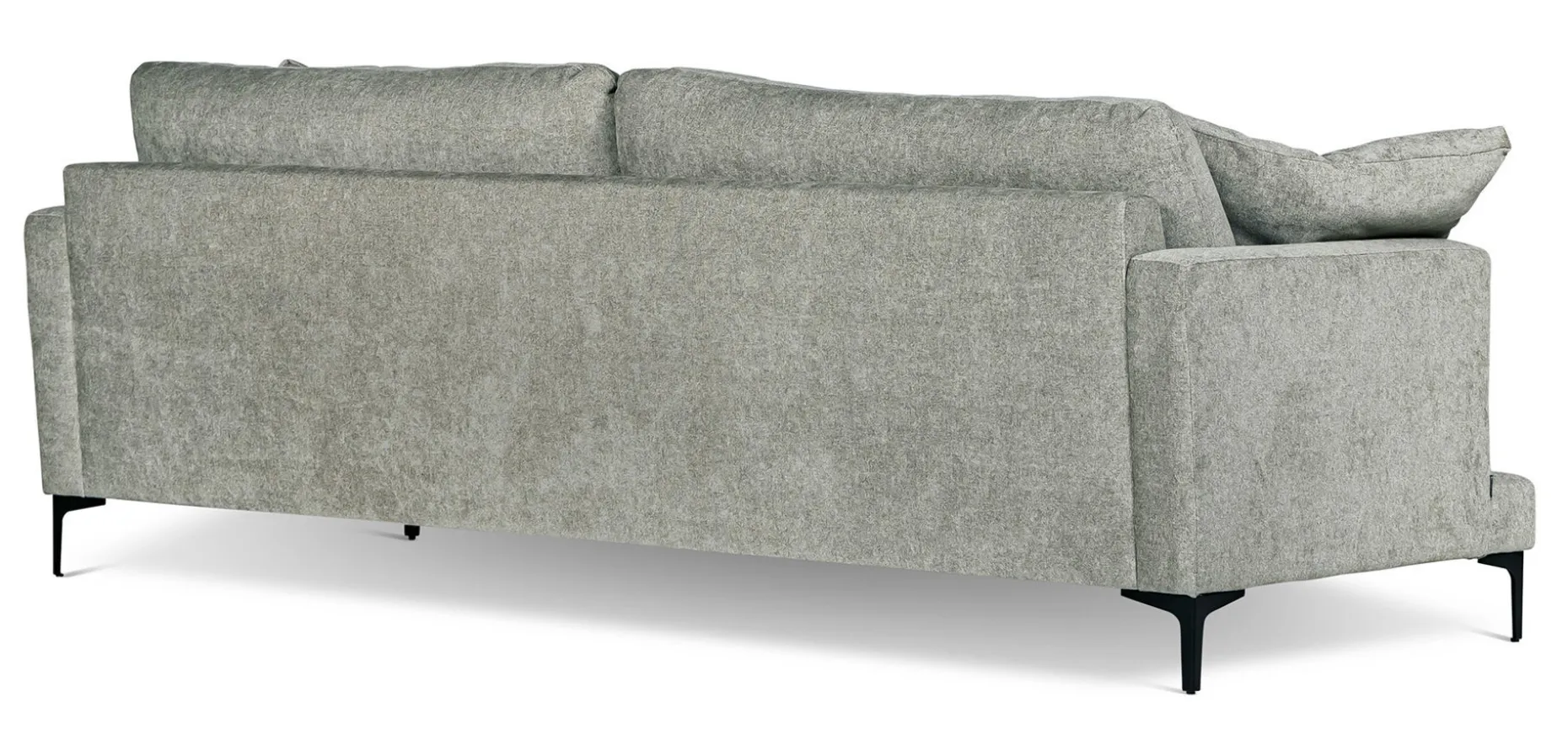 BOOM 3-sits soffa 3LC 249cm tyg Shaff 1109 taupe, ben 131 svart metall