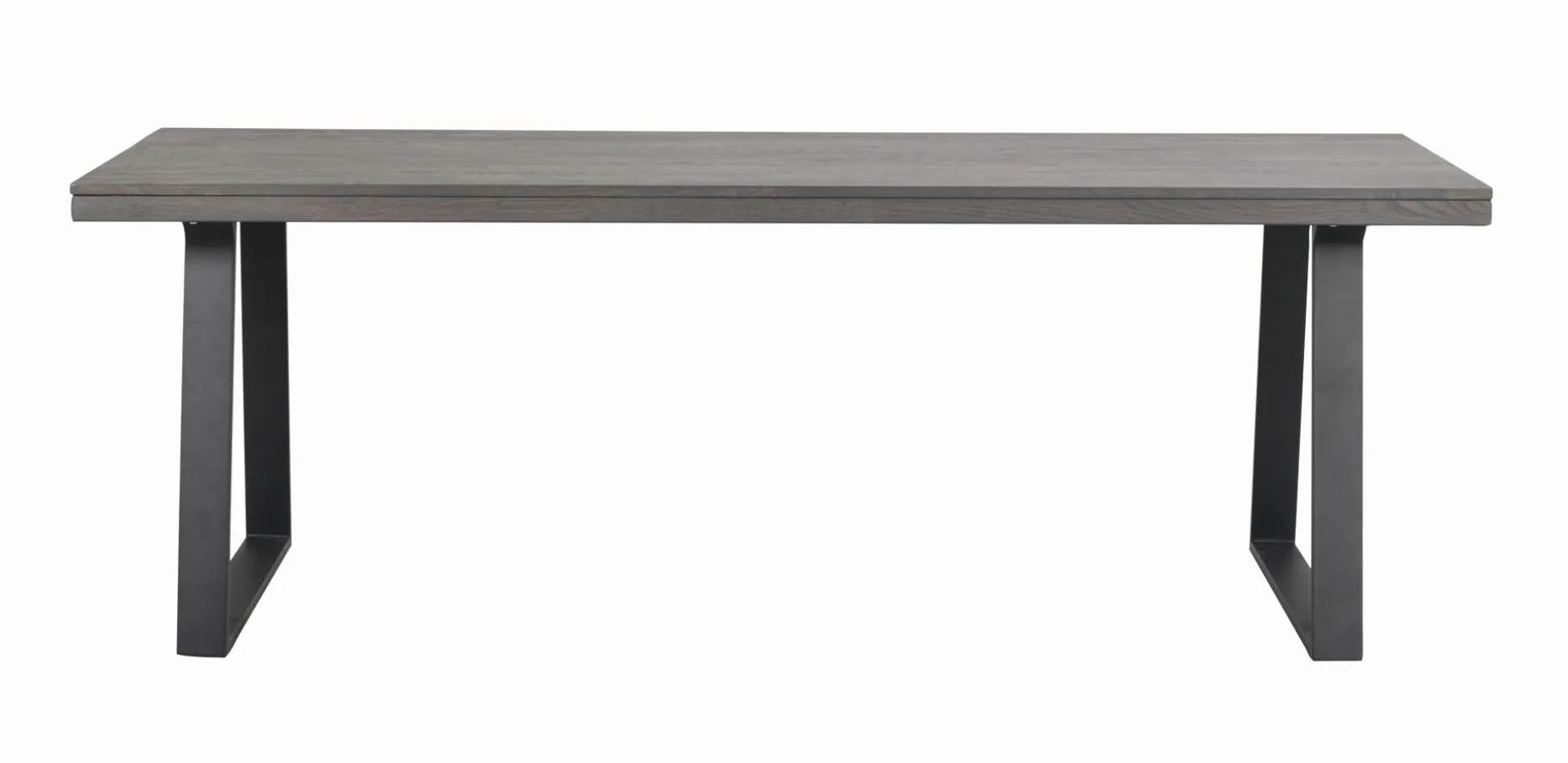 BROOKLYN matbord 220x95 m.brun ek/U-ben svart met