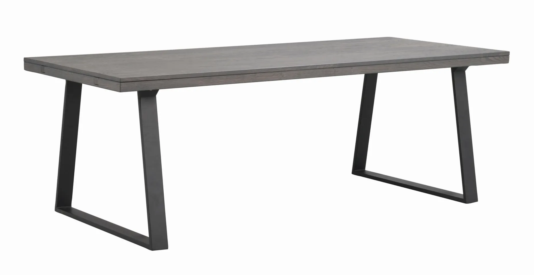 BROOKLYN matbord 220x95 m.brun ek/U-ben svart met