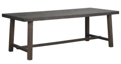 BROOKLYN matbord 220x95 mörkbrun ek