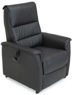 CAESAR PLUS Reclinerfåtölj 2 motor LiftUp Large läder Soleda/skai 441 svart