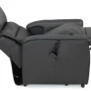 CAESAR PLUS Reclinerfåtölj 2 motor LiftUp Large läder Soleda/skai 441 svart m värme