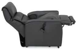 CAESAR PLUS Reclinerfåtölj 2 motor LiftUp Large läder Soleda/skai 441 svart m värme