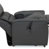 CAESAR PLUS Reclinerfåtölj 2 motor LiftUp Large läder Soleda/skai 441 svart m värme & elman.nacke