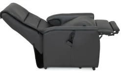 CAESAR PLUS Reclinerfåtölj 2 motor LiftUp Large läder Soleda/skai 441 svart m värme & elman.nacke