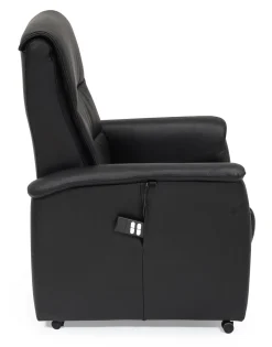 CAESAR Reclinerfåtölj 2 motor LiftUp Medium läder Soleda/skai 441 svart