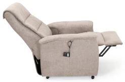 CAESAR Reclinerfåtölj 2 motor LiftUp Medium tyg Brego 3591 light brown