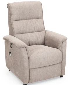 CAESAR Reclinerfåtölj 2 motor LiftUp Medium tyg Brego 3591 light brown