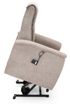 CAESAR Reclinerfåtölj 2 motor LiftUp Medium tyg Brego 3591 light brown
