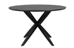 CALVERTON matbord runt Ø120 svart ek