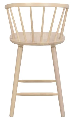 CARMEN Barstol gummiträ vitpigmenterad B55 D55 H96 SH64,5cm