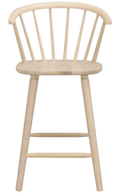 CARMEN Barstol gummiträ vitpigmenterad B55 D55 H96 SH64,5cm