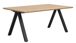 CARRADALE Matbord 170 ek/V-ben svart metall