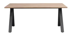 CARRADALE Matbord 170 ek/V-ben svart metall