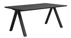CARRADALE Matbord 170 svart ek/V-ben svart met