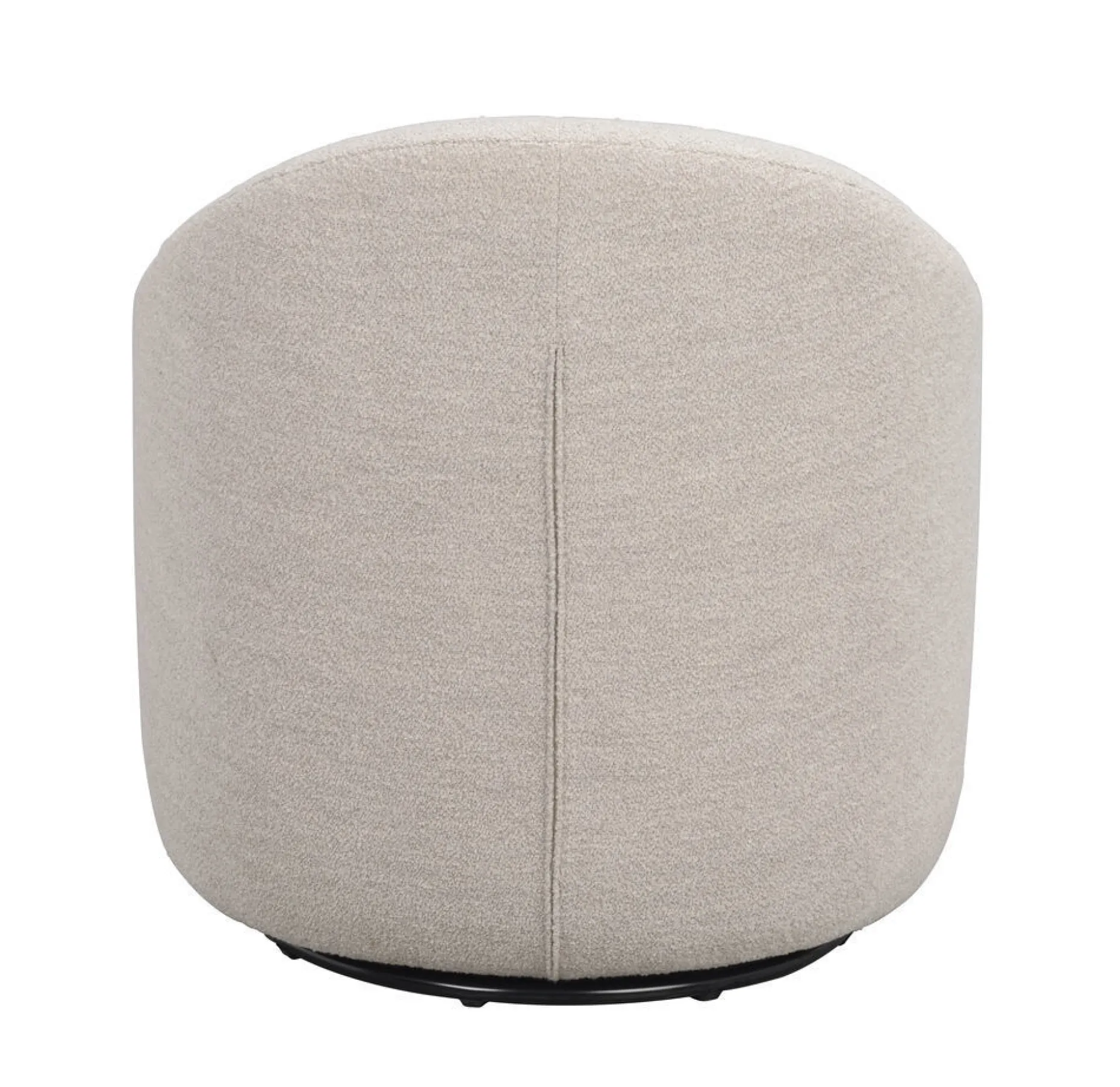CHAPELTOWN Fåtölj ljusbeige tyg snurr