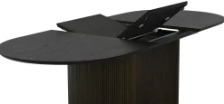 CHIVAS Matbord butterfly 180-240x100, brunbetsad lackad ekfanér/mdf