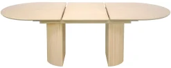 CHIVAS Matbord butterfly 180-240x100, vitpigmenterad lackad ekfanér/mdf (WL100)