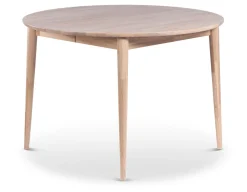 CIELO Matbord Ø110/150x75 Massiv vitoljad ek