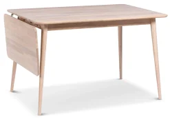 CIELO Matbord 120/160x80 Massiv vitoljad ek