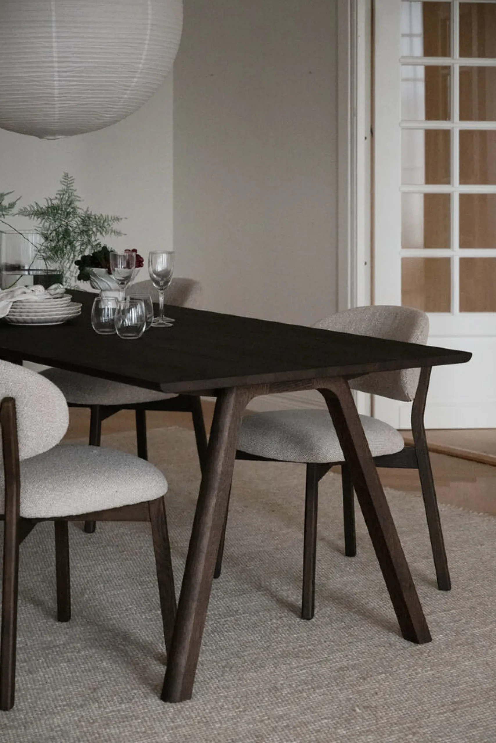 CLAPPERTON Matbord 220x95 brun ek