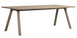 CLAPPERTON Matbord 220x95 sandfärgad ek