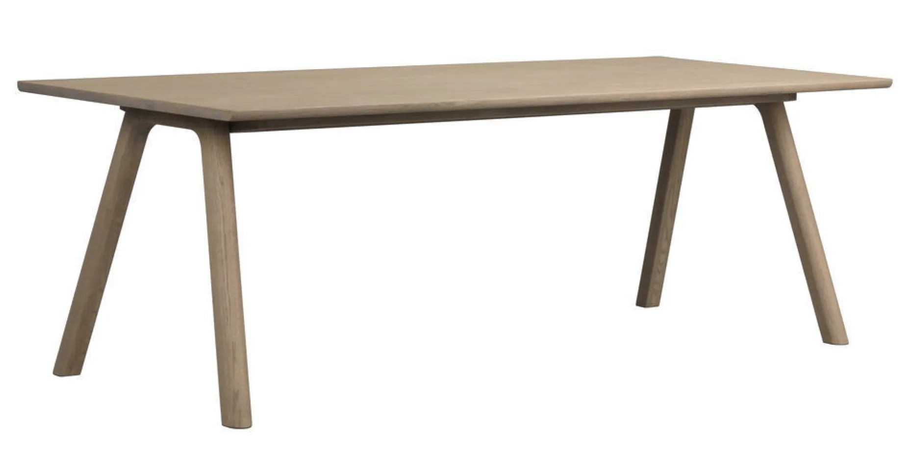 CLAPPERTON Matbord 220x95 sandfärgad ek