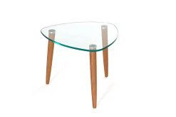 CLEAR Soffbord Ek 55x55 cm