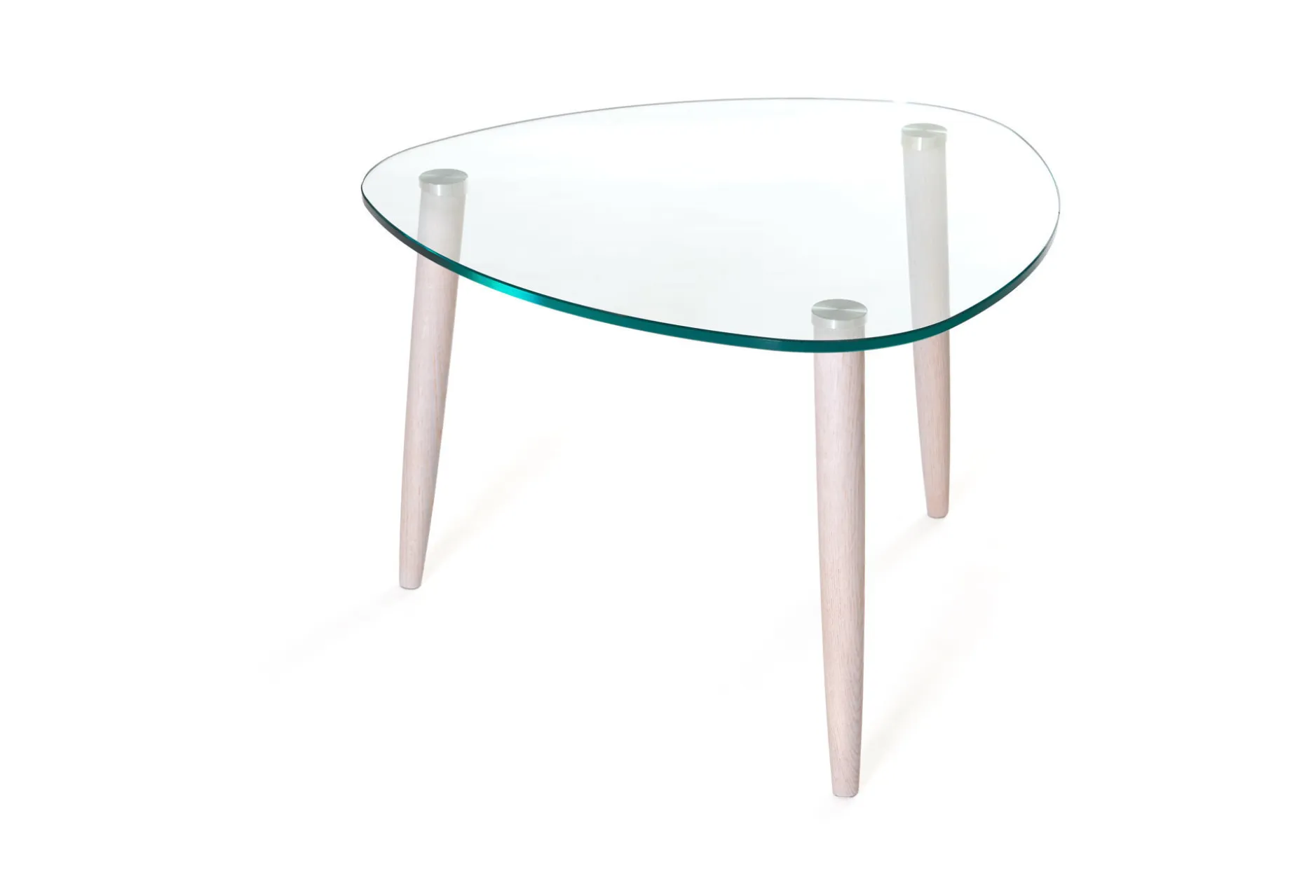 CLEAR Soffbord Vitpigmenterad ek 70x70 cm