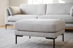 CORWIN soffa 3-sits ljusbeige tyg Rita #1 (k2)