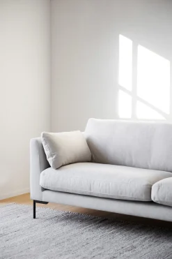 CORWIN soffa 3-sits ljusbeige tyg Rita #1 (k2)