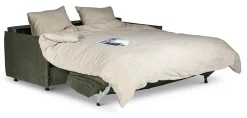 DARLING Bäddsoffa 3-sits BM160cm tyg Sense 4156 forest BM160