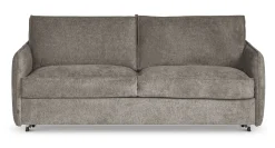 DARLING Bäddsoffa 3-sits BM160cm tyg Sense 4010 mörkbrun BM160