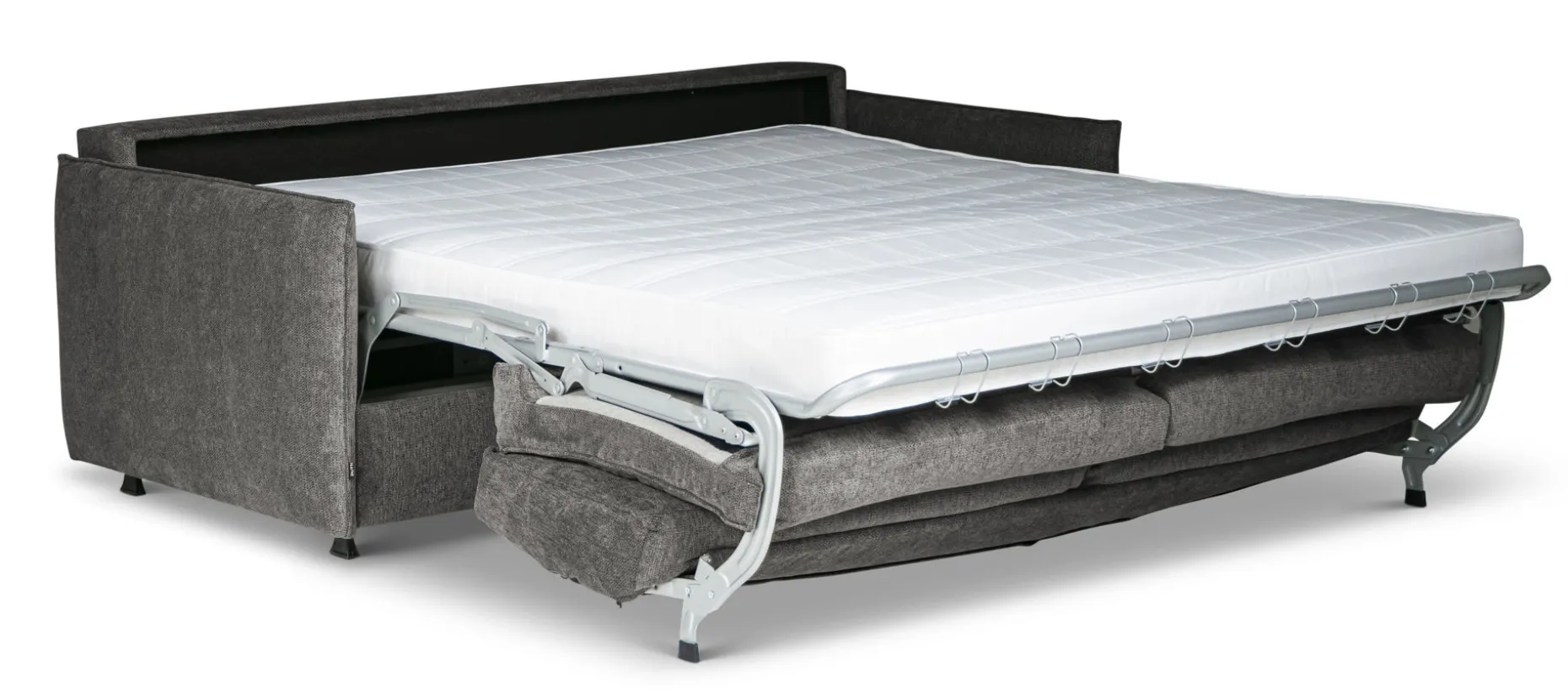 DARLING Bäddsoffa 3-sits BM160cm tyg Sense 4067 mörkgrå BM160