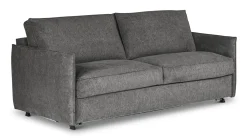 DARLING Bäddsoffa 3-sits BM160cm tyg Sense 4067 mörkgrå BM160