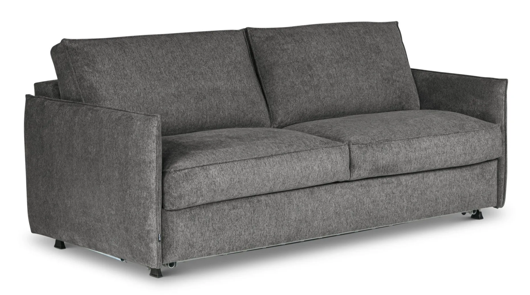 DARLING Bäddsoffa 3-sits BM160cm tyg Sense 4067 mörkgrå BM160