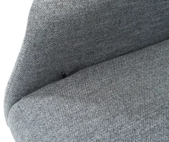 DENTON Reclinerfåtölj manuell MEDIUM tyg Montana 2927 grey, fot Polaris A7 svart