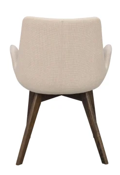 DRIMSDALE karmstol beige tyg/bruna ekben
