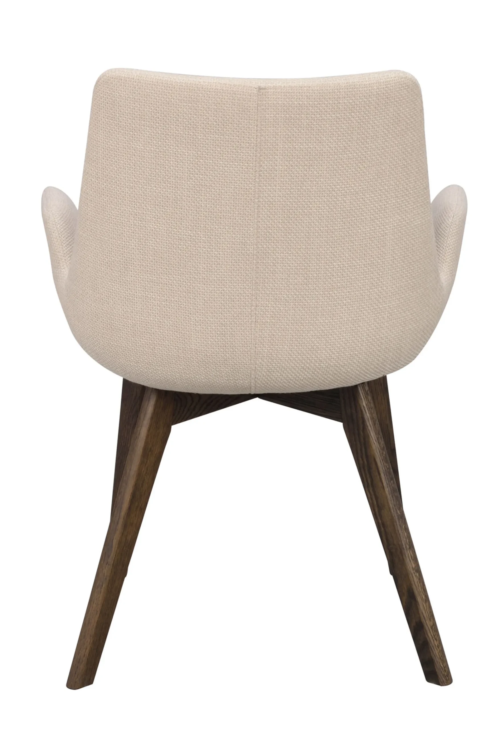 DRIMSDALE karmstol beige tyg/bruna ekben