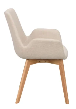 DRIMSDALE karmstol beige tyg/ekben