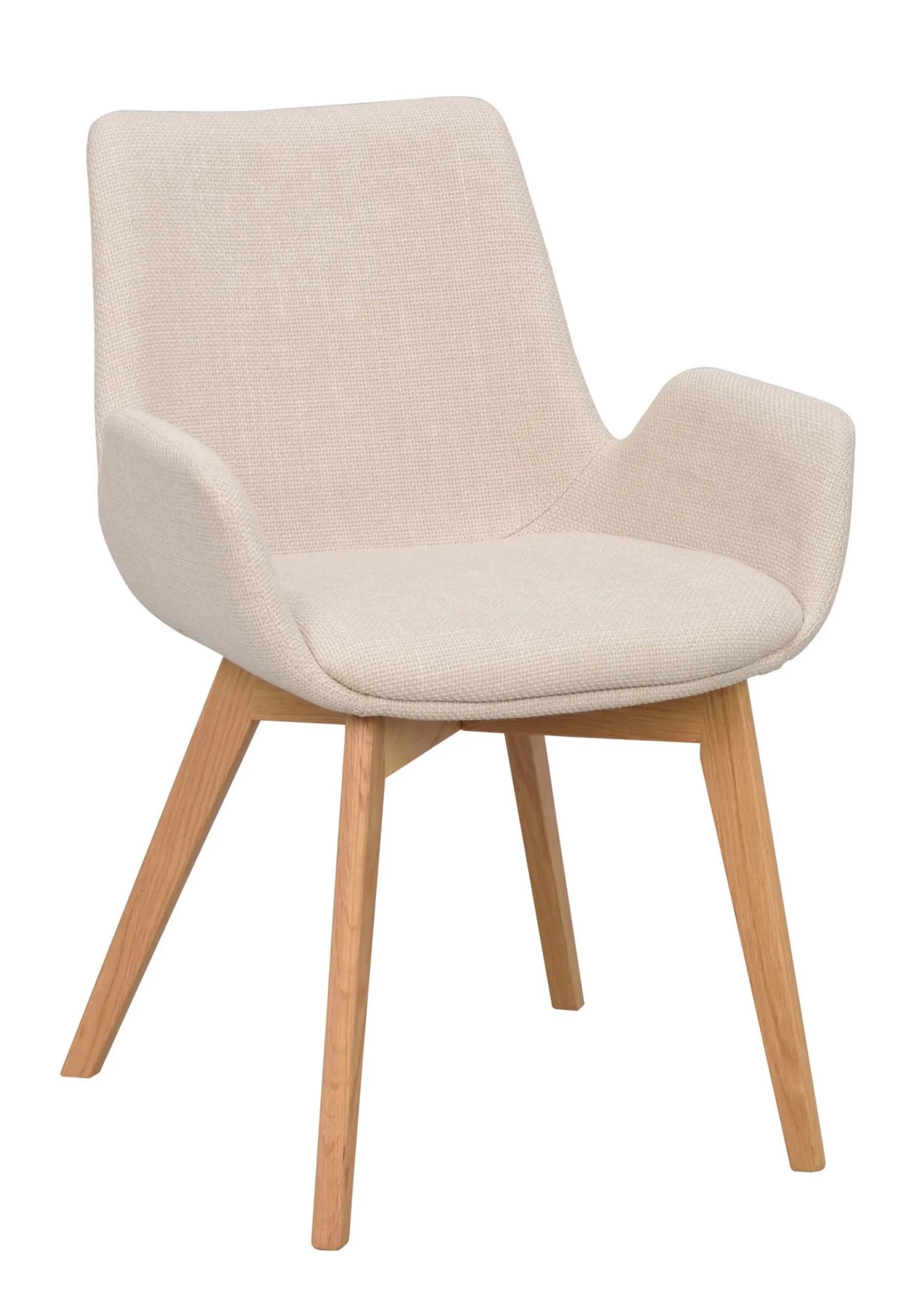 DRIMSDALE karmstol beige tyg/ekben