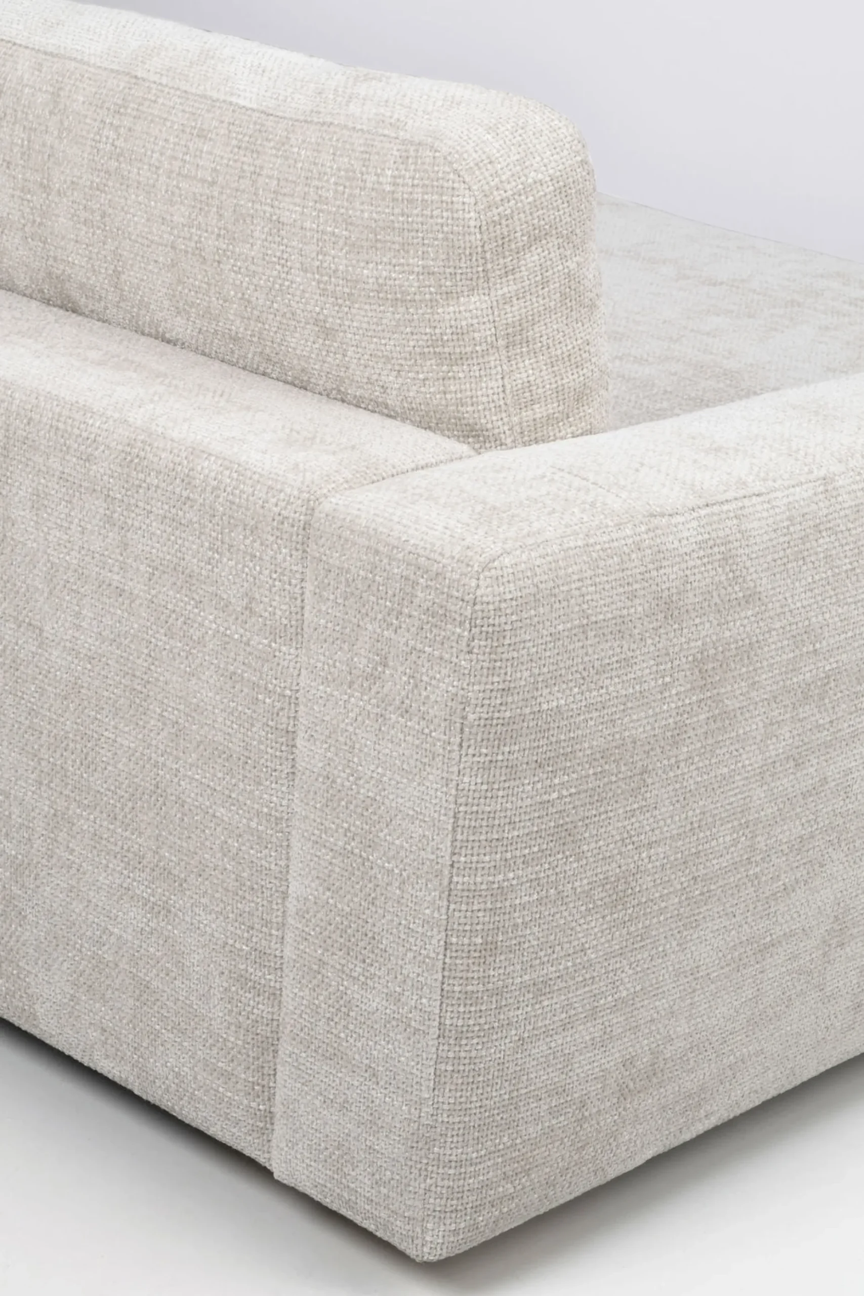 DUNCAN 3-sits soffa ljusgrått tyg (k3)