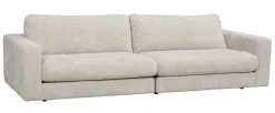 DUNCAN 3-sits soffa ljusgrått tyg (k3)
